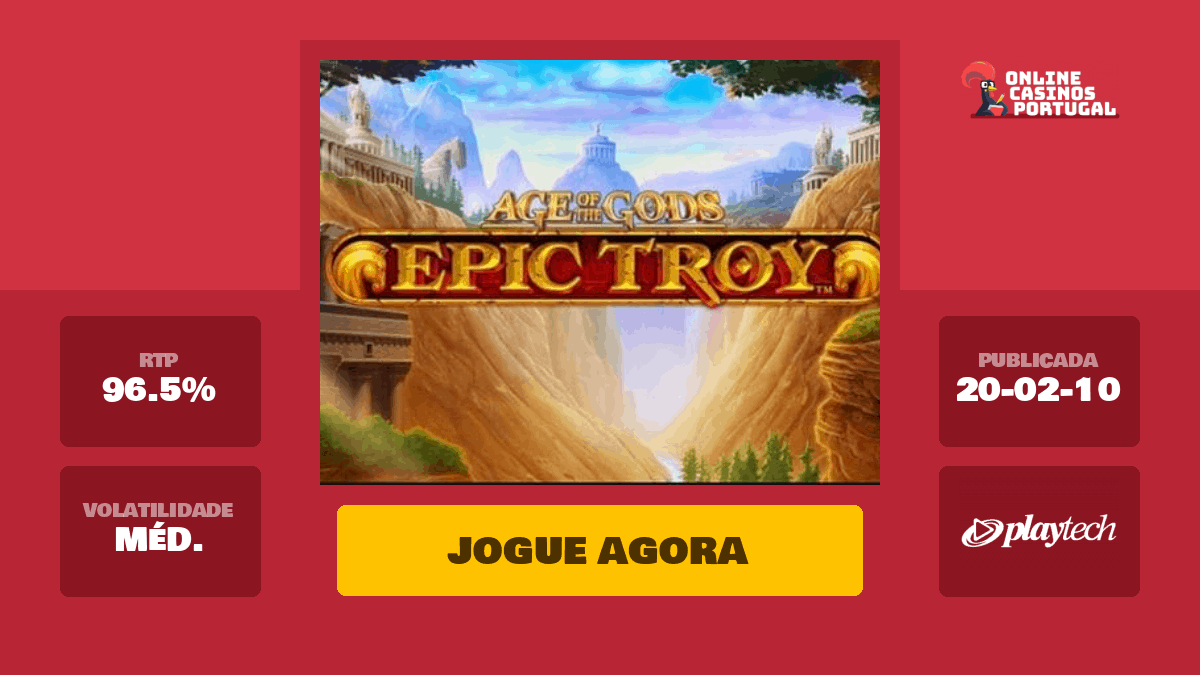 Age of the Gods: Epic Troy Slot by Playtech - Play For Free & Real